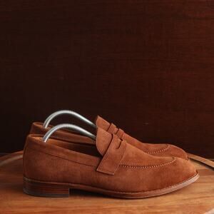 Beckett Simonon Loafer Mens Size 10 Brown Cohen Suede Penny Casual Dress Shoes